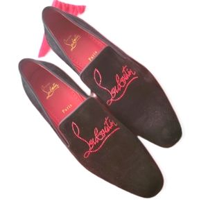 Christian Louboutin Dandelion Leather Loafers Black Men’s EU 43 US 10